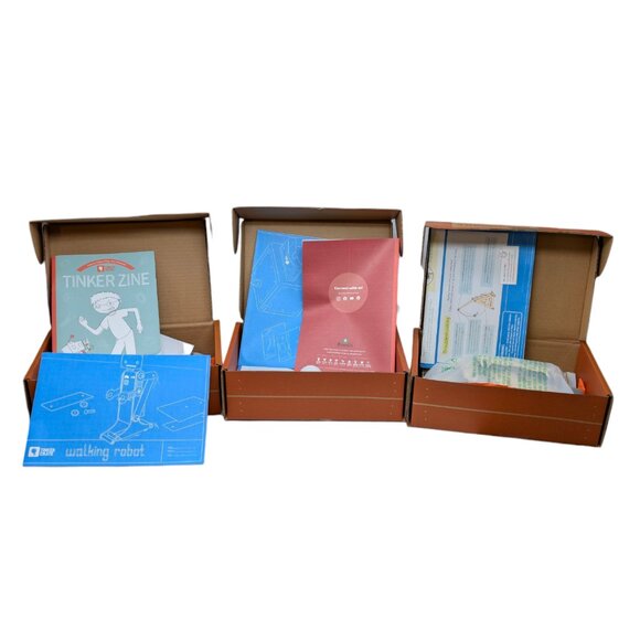 Kiwi Tinker Kit LOT OF 3 Phantom Projector, Walking Robot, Make Own Trebuchet - Picture 1 of 7